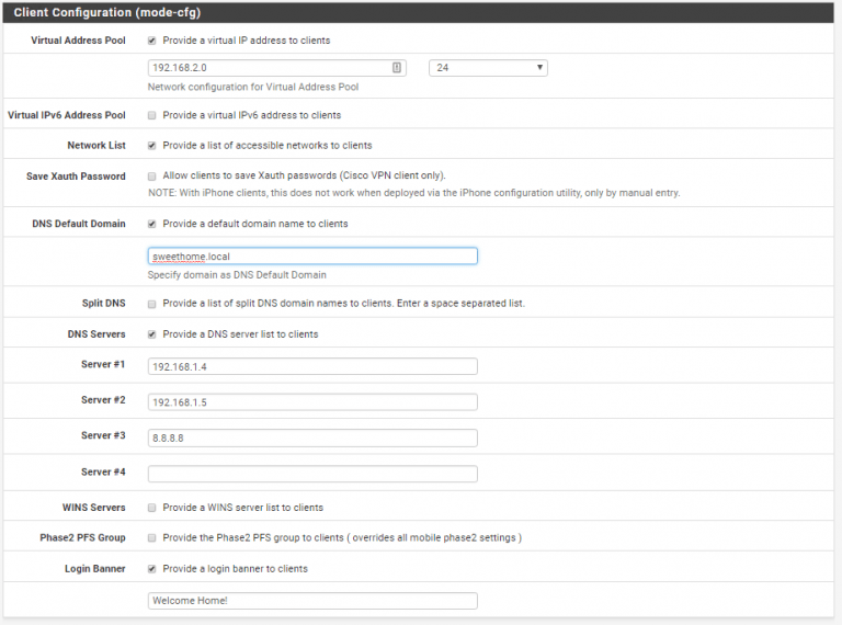 mac ipsec vpn client pfsense