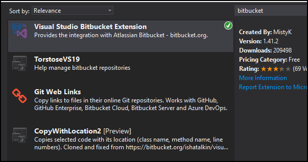 bitbucket with visual studio for mac